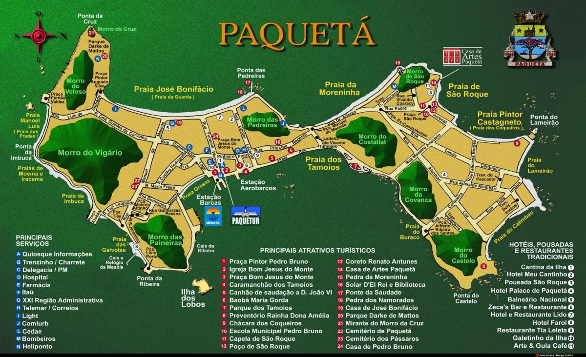 Karta Ile de Paquetá