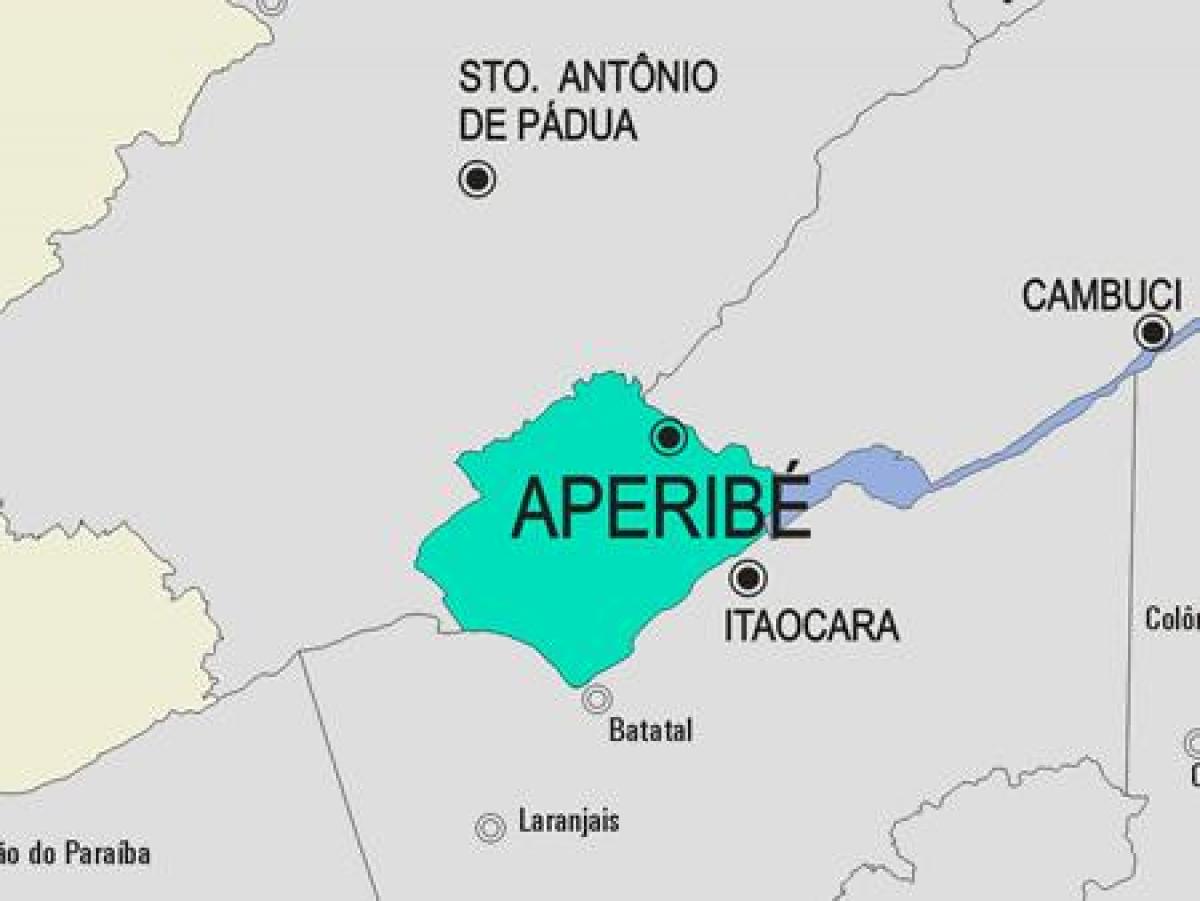 Karta općine Aperibé