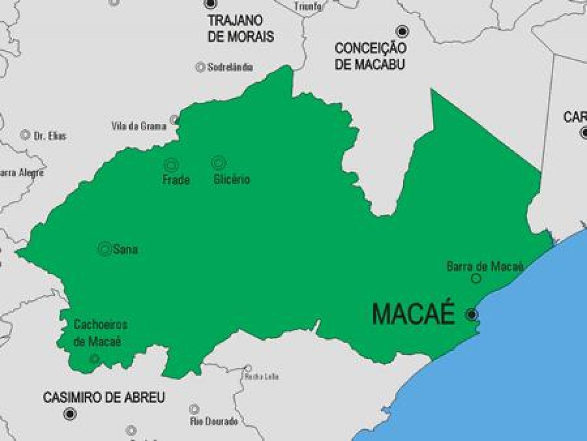 Karta općine Macaé