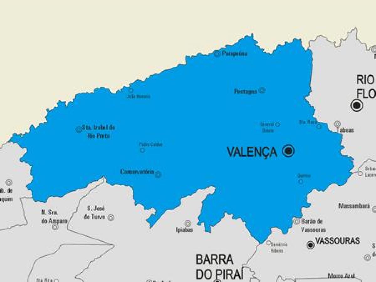 Karta općine Валенса
