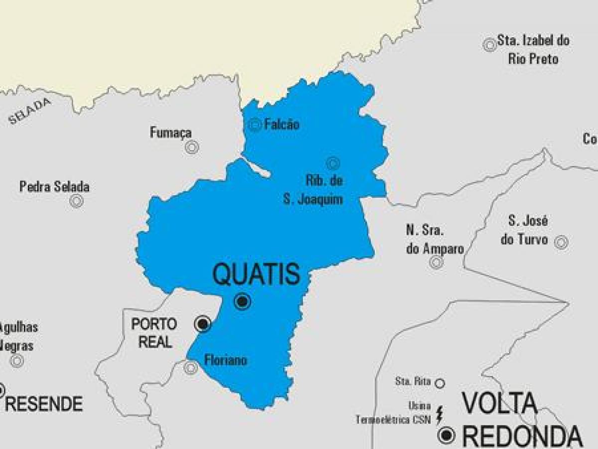Karta općine Куатис