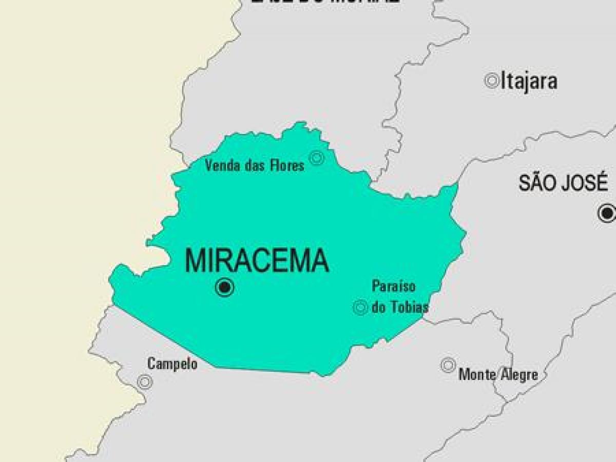 Karta općine Мирасема
