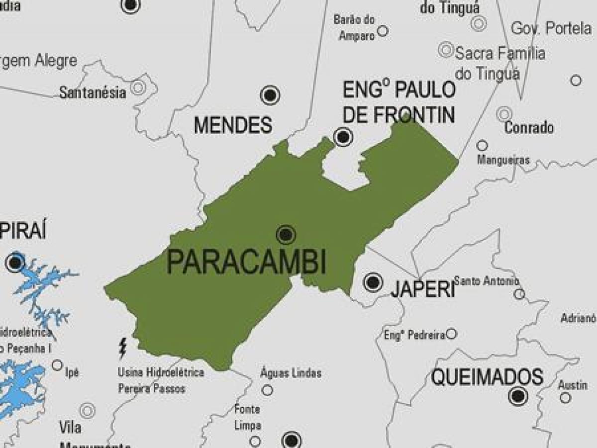 Karta općine Паракамби