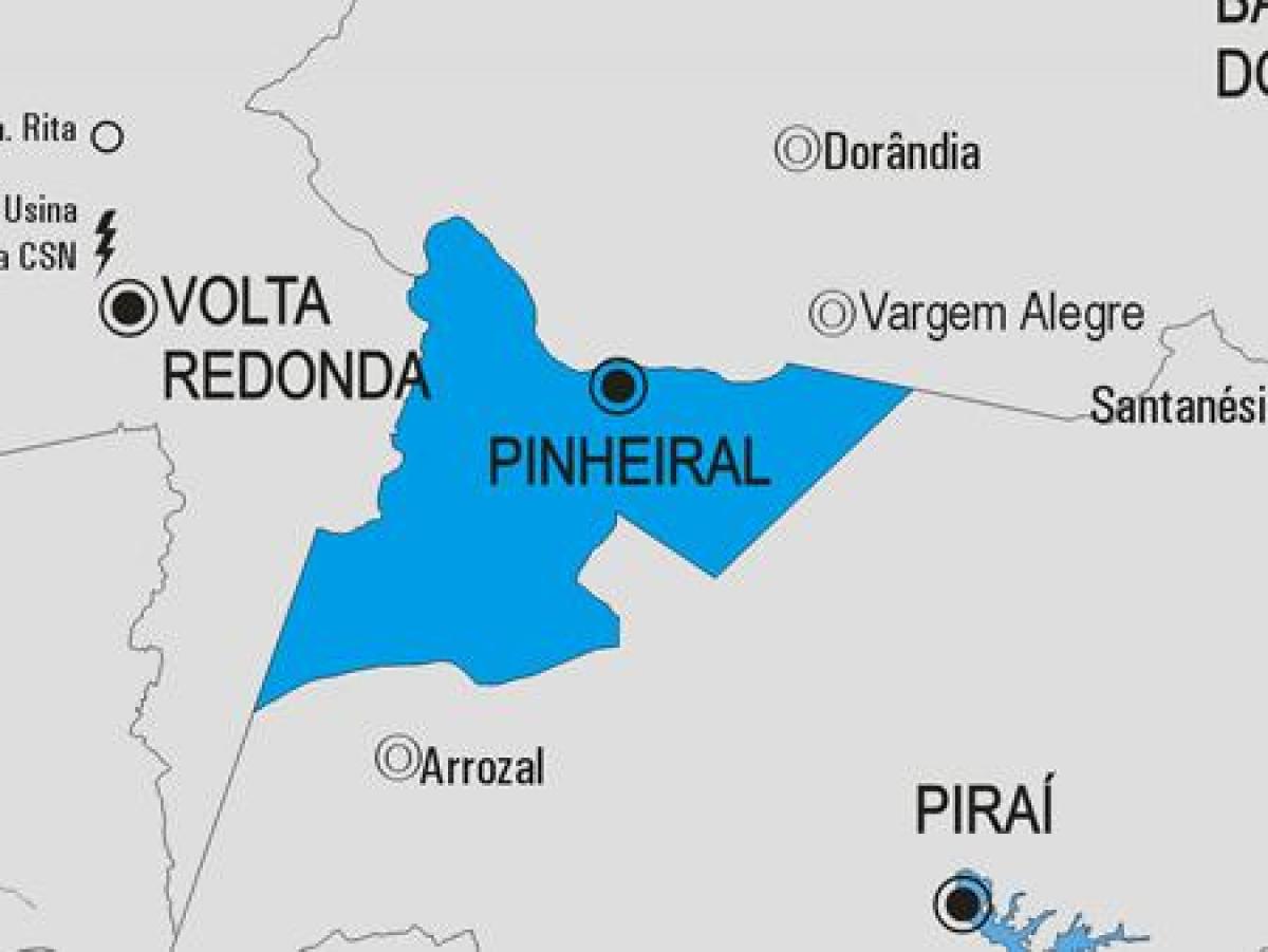 Karta općine Пиньейрал