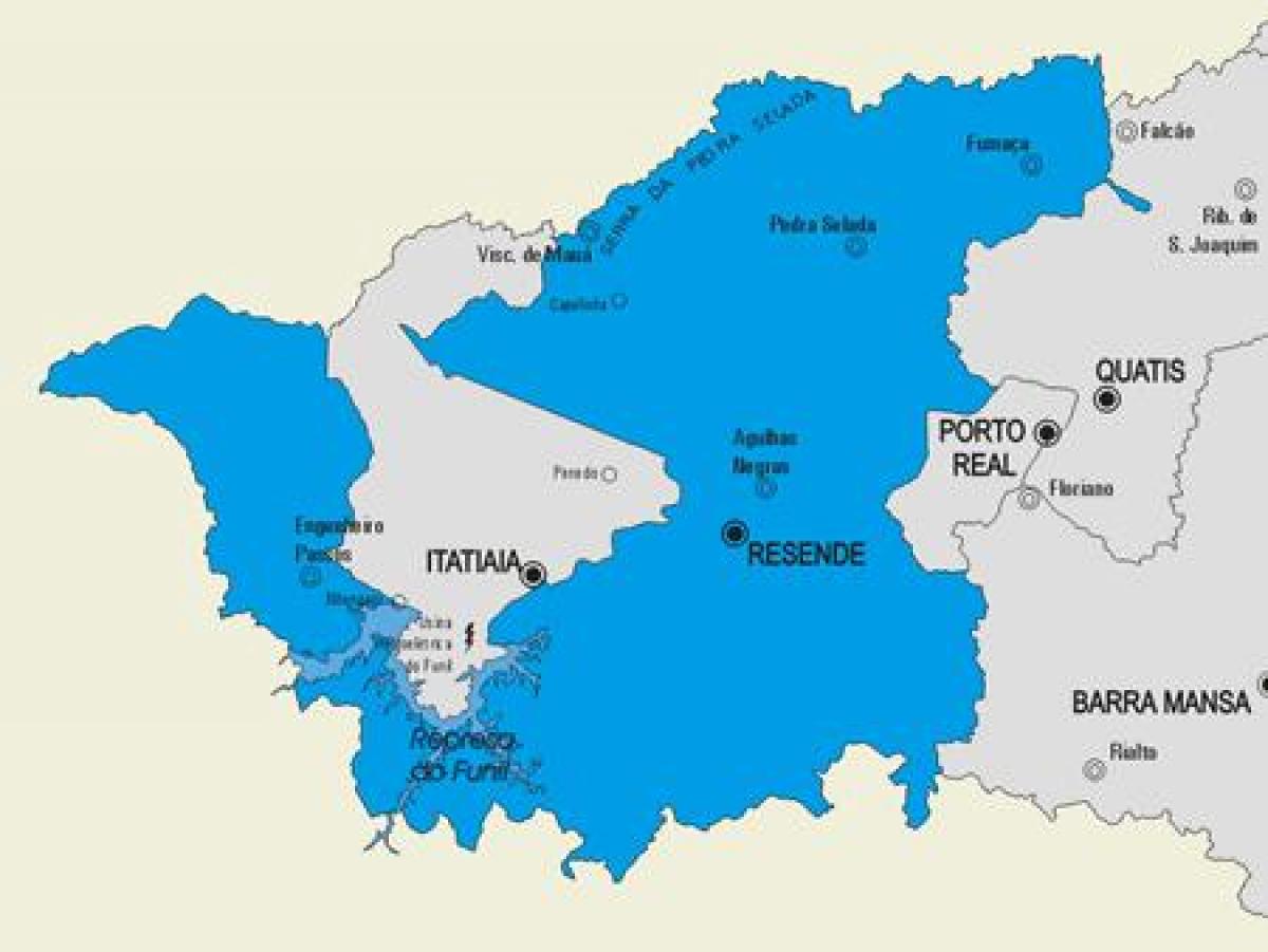 Karta općine Резенди