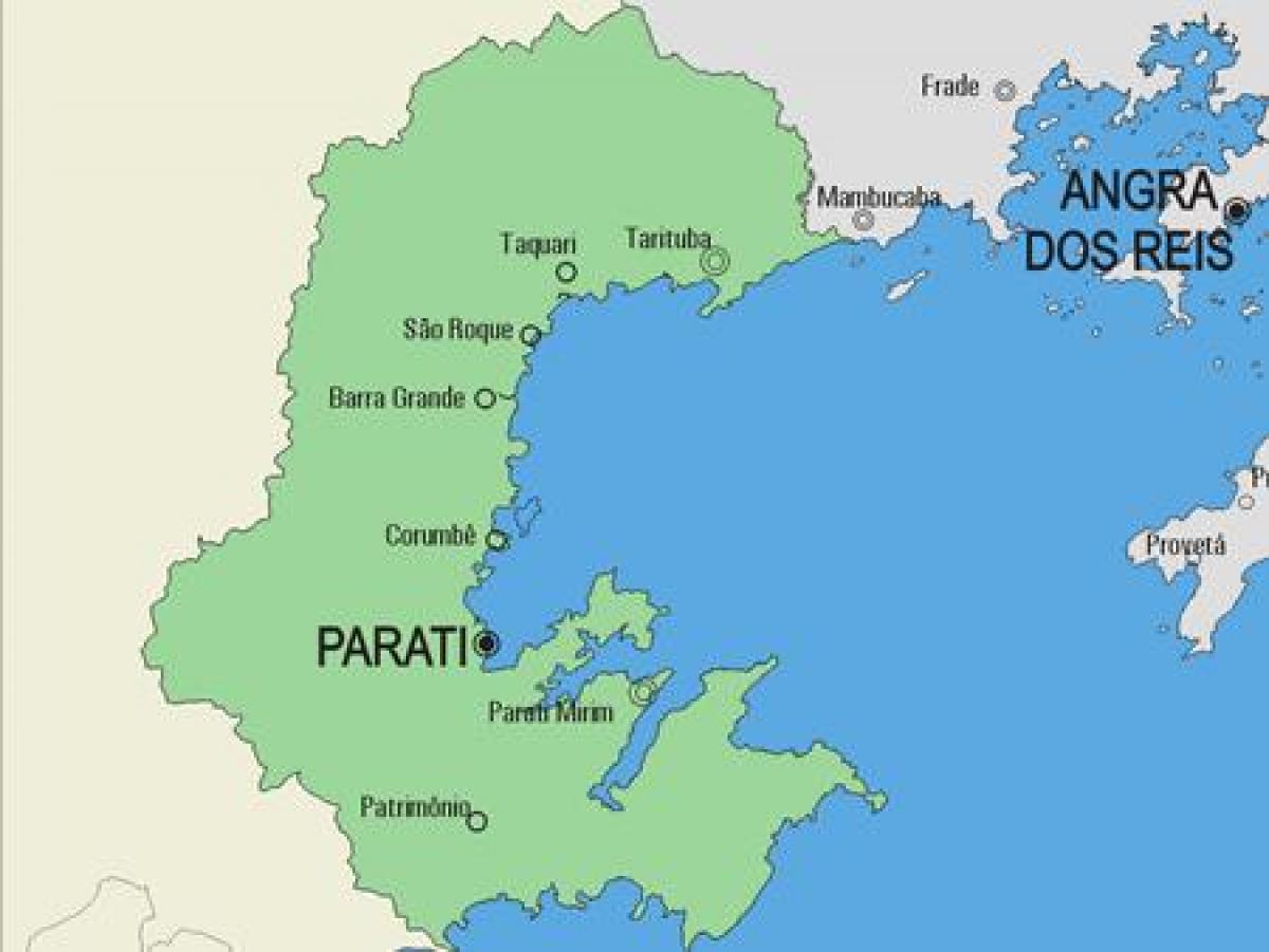 Karta općine Paraty