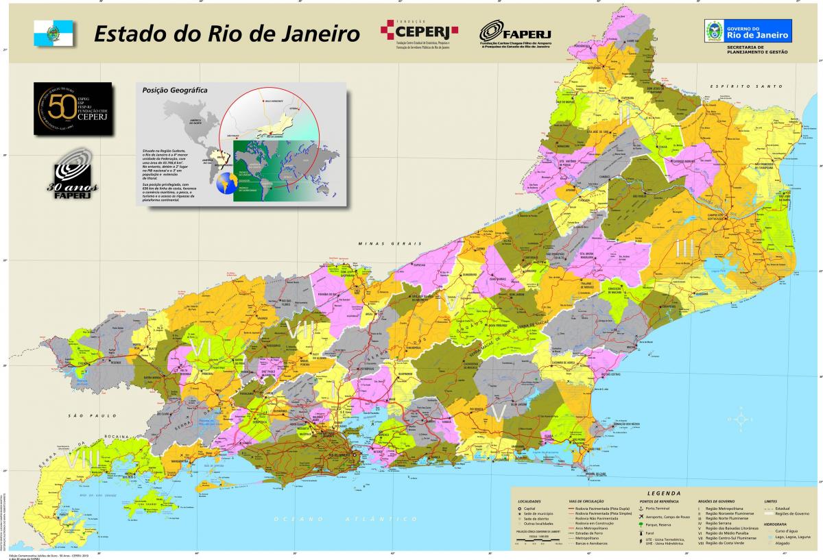 Karta općine u Rio de Janeiru