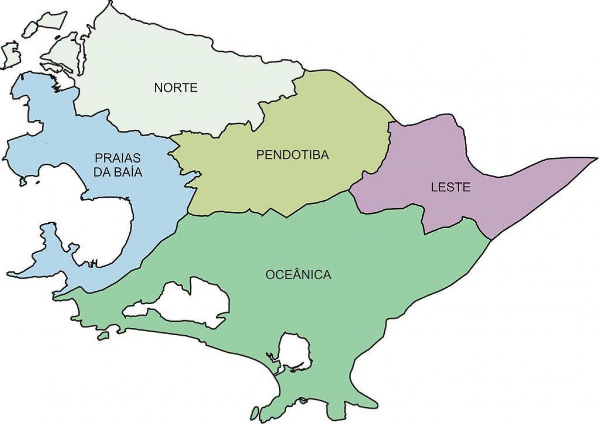Karta regije Niteroi