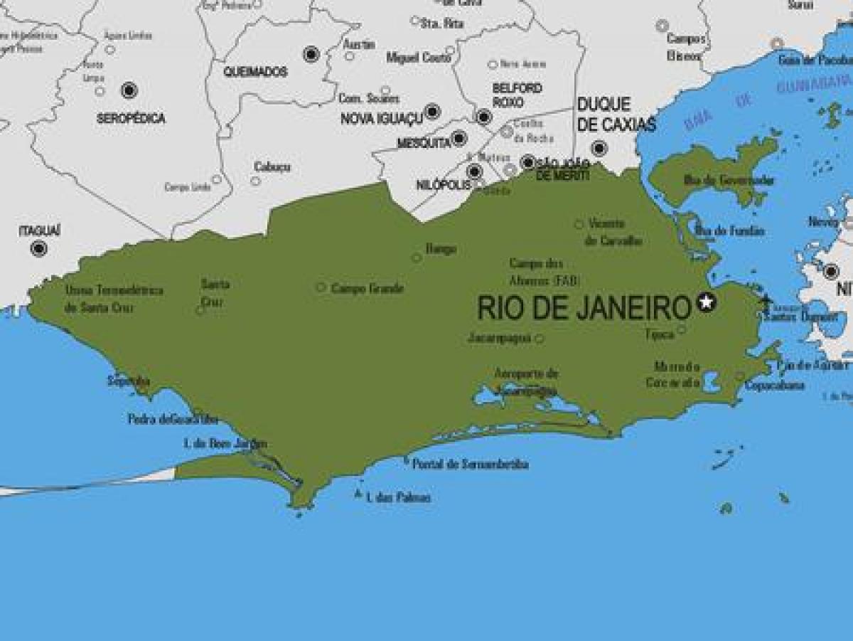 Karta općine Rio Бониту
