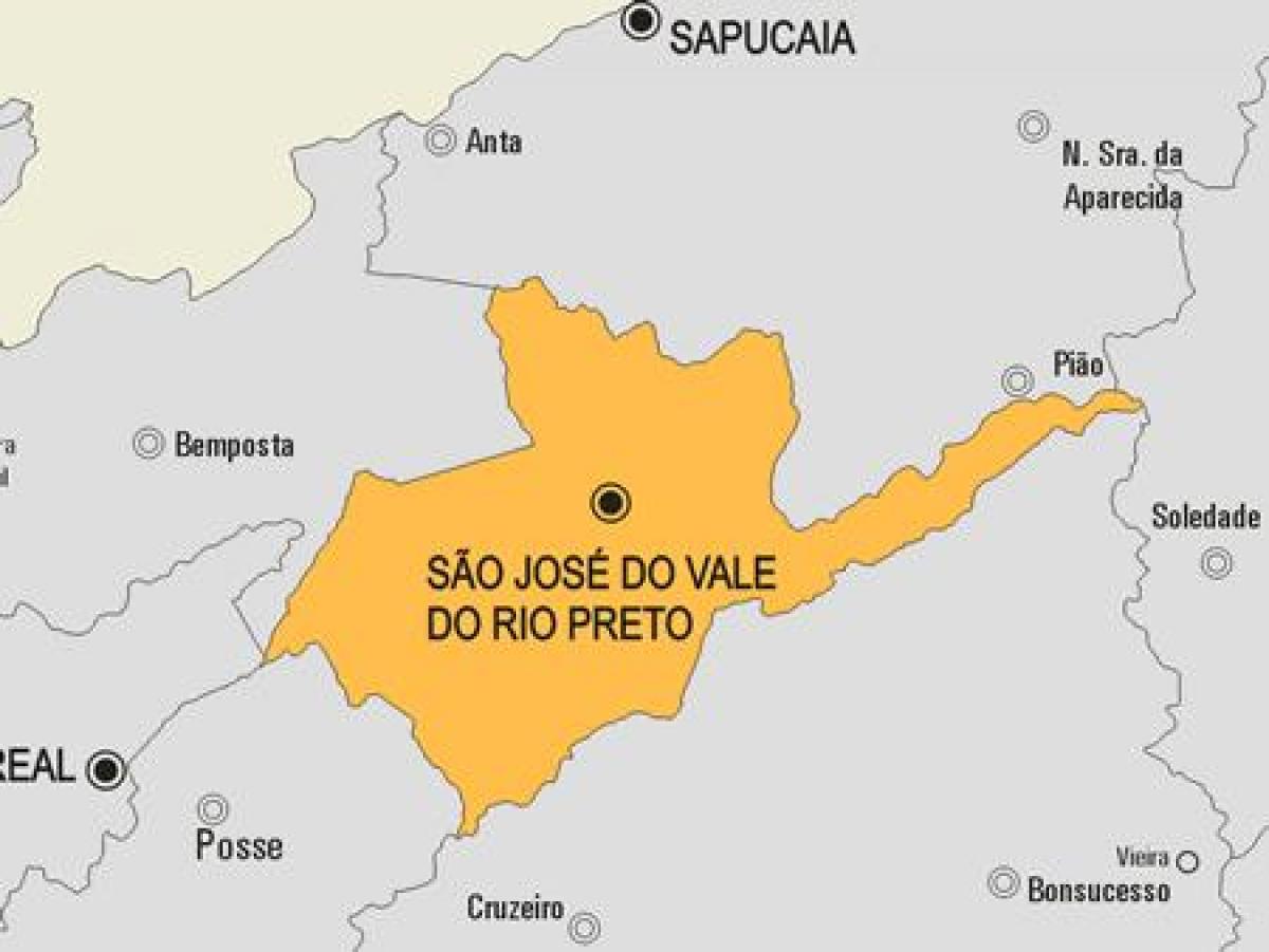 Karta San Jose-DN-Vale DO Rio Preto opština