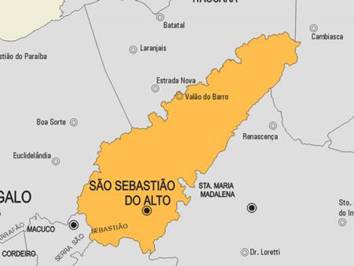 Karta San Sebastian-DN općine Alto