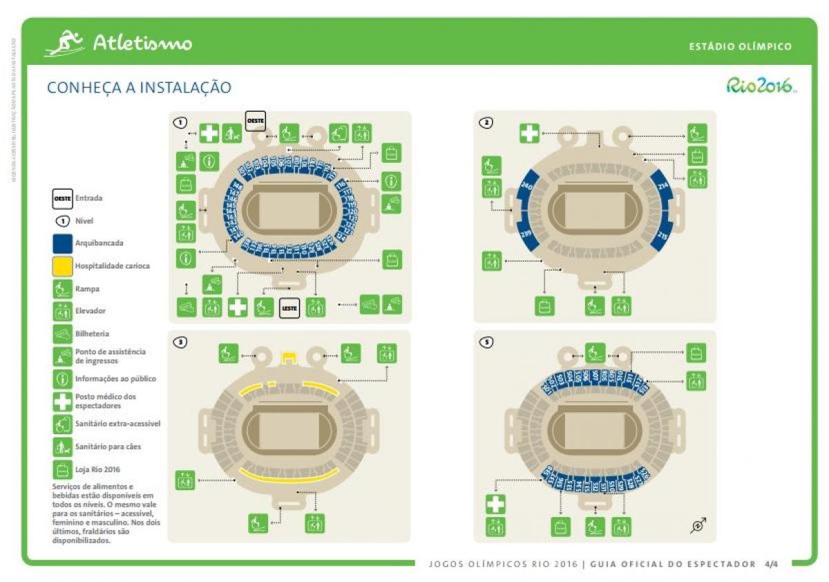 Kartu Olympic stadiona u Rio de janeiru