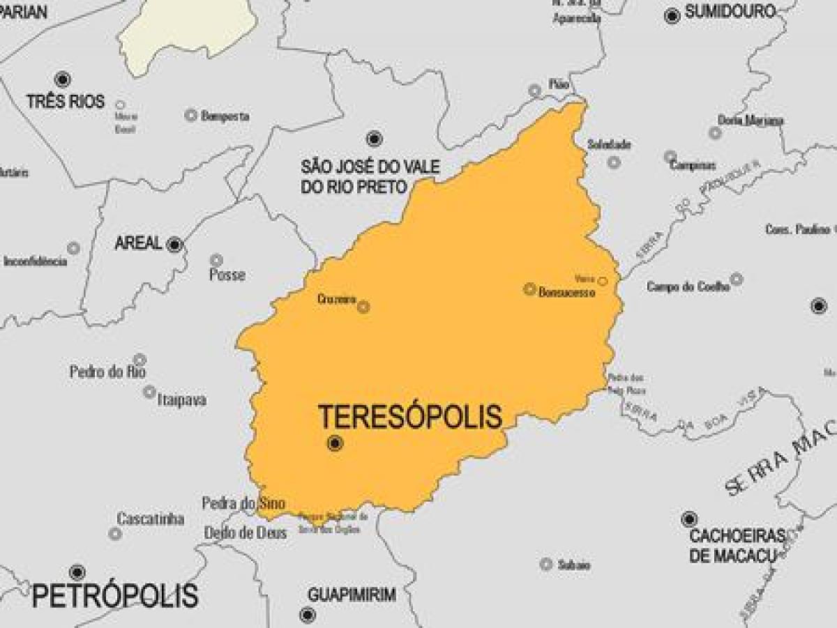 Karta općine grada Терезополис