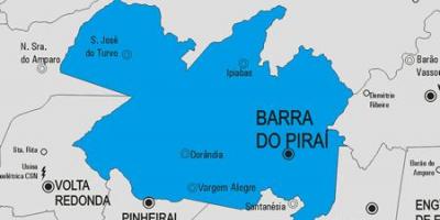 Karta Barra do Пираи opština
