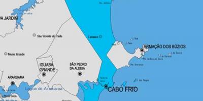 Karta općine Cabo Frio