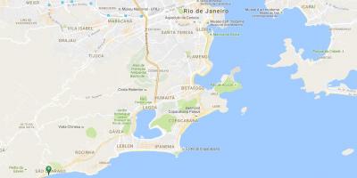 Karta plaža Sao Conrado
