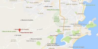 Karta nacionalni park Tijuca