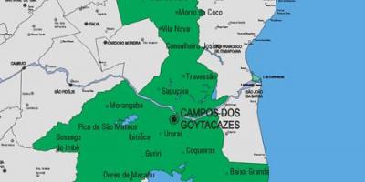 Karta općine Carapebus