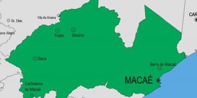 Karta općine Macaé
