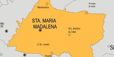 Karta općine Santa-Maria-Мадалена