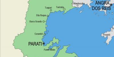 Karta općine Paraty