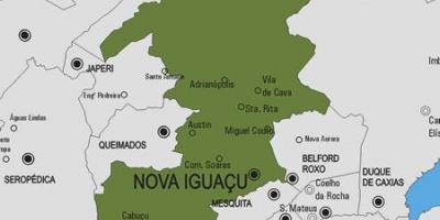 Karta općine Nova Iguacu