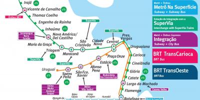 Karta Rio de Janeiru metro