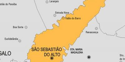 Karta San Sebastian-DN općine Alto
