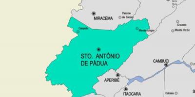 Karta Santo António de opština Pádua