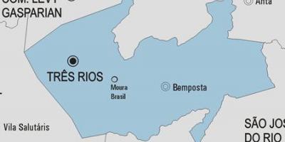 Karta Tres Rios opština