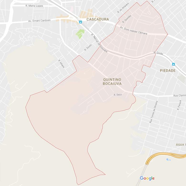 Karta Квинтино Bocaiúva