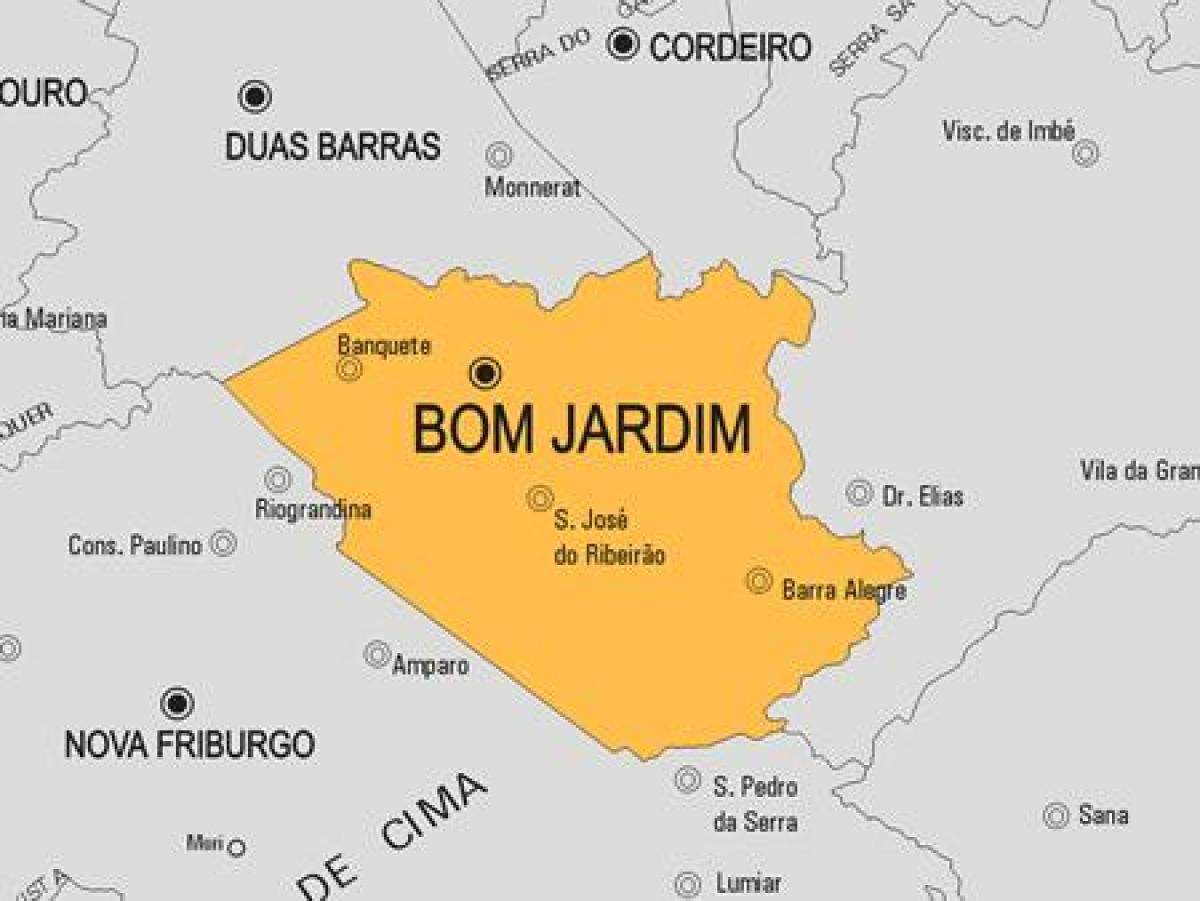 Karta općine Bon-Jardin