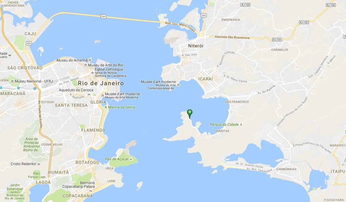 Karta plaže Jurujuba