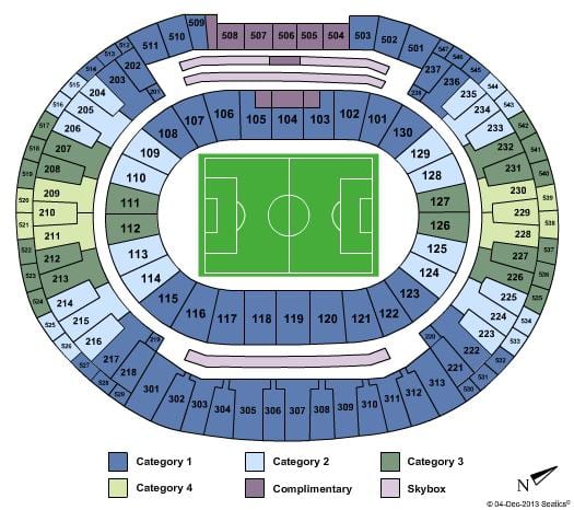 Kartu za stadion Maracana sièges