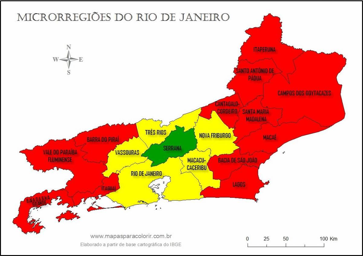 Karta mikro-područja Rio de Janeiru
