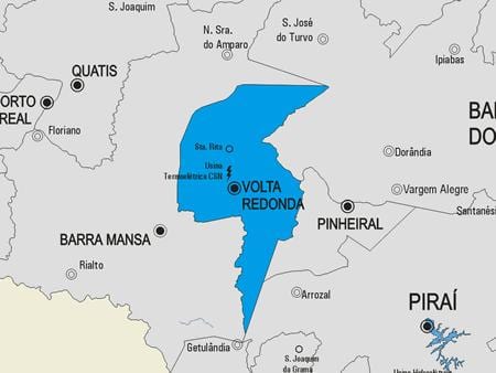 Karta općine Васорас