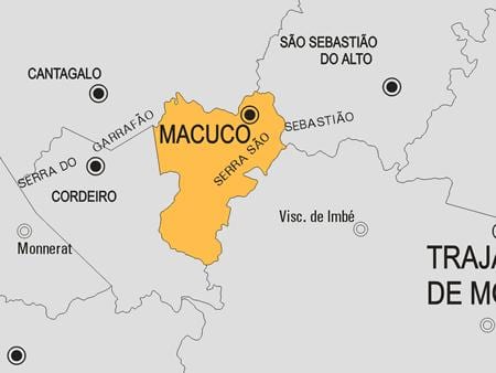 Karta općine Макуко