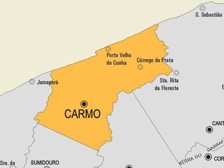 Karta općine Cardoso Moreira