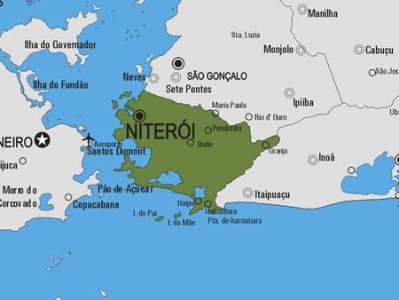 Karta općine Niteroi