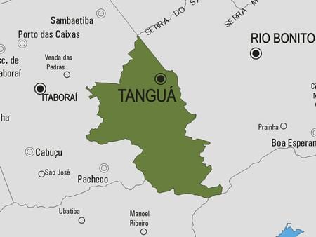 Karta općine Tanguá
