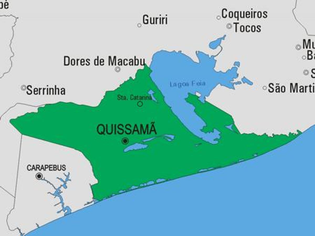 Karta općine Quissamã