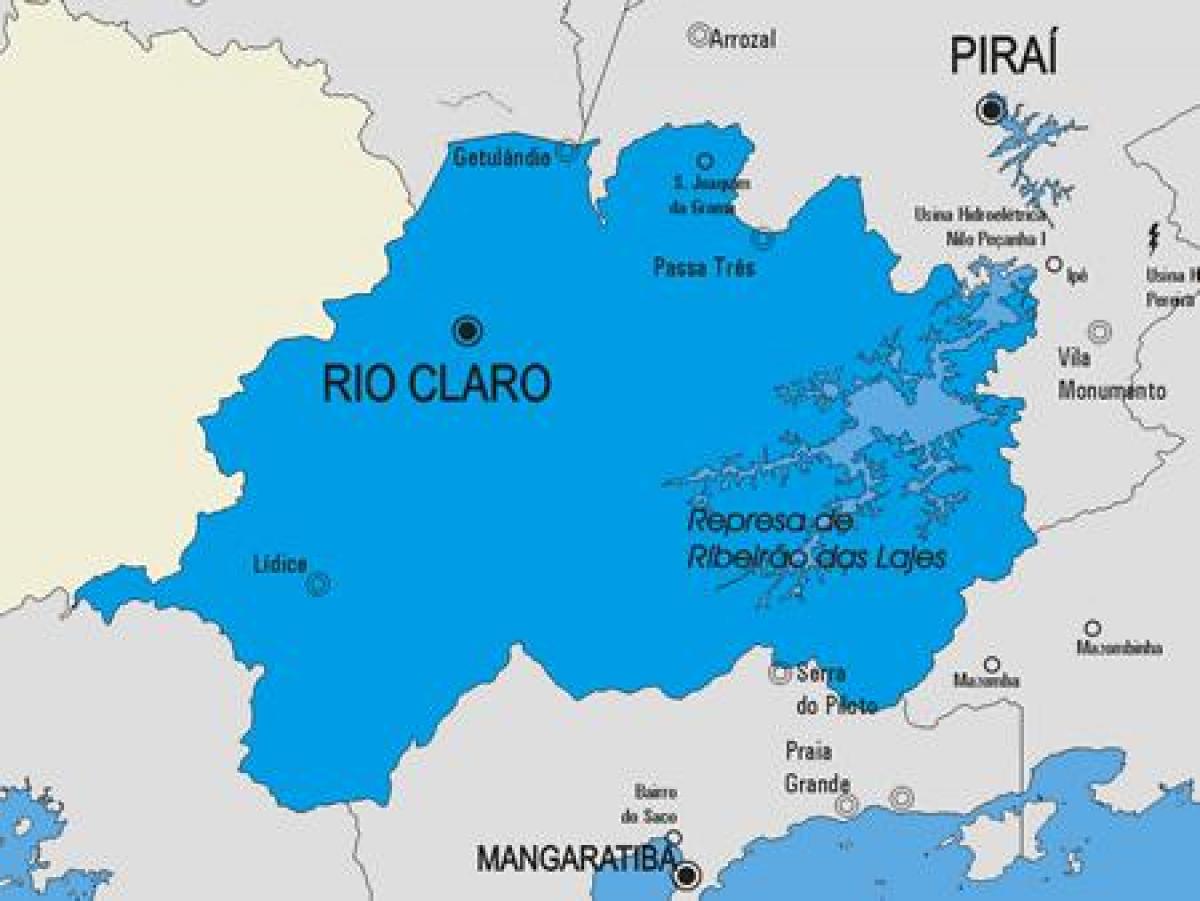 Karta općine Rio Claro