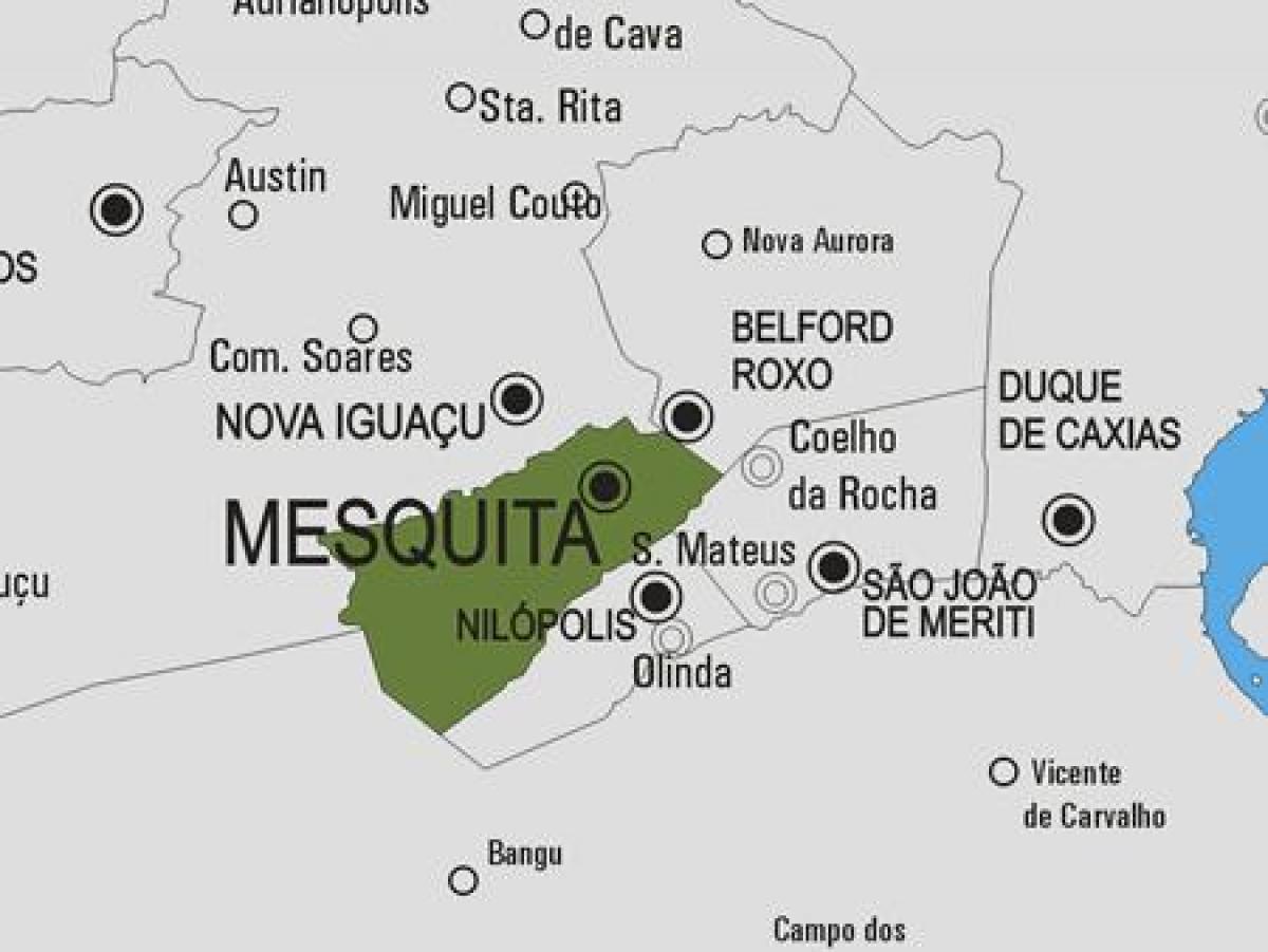 Karta općine Mezquita