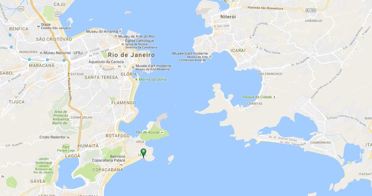 Karta plaže Леме