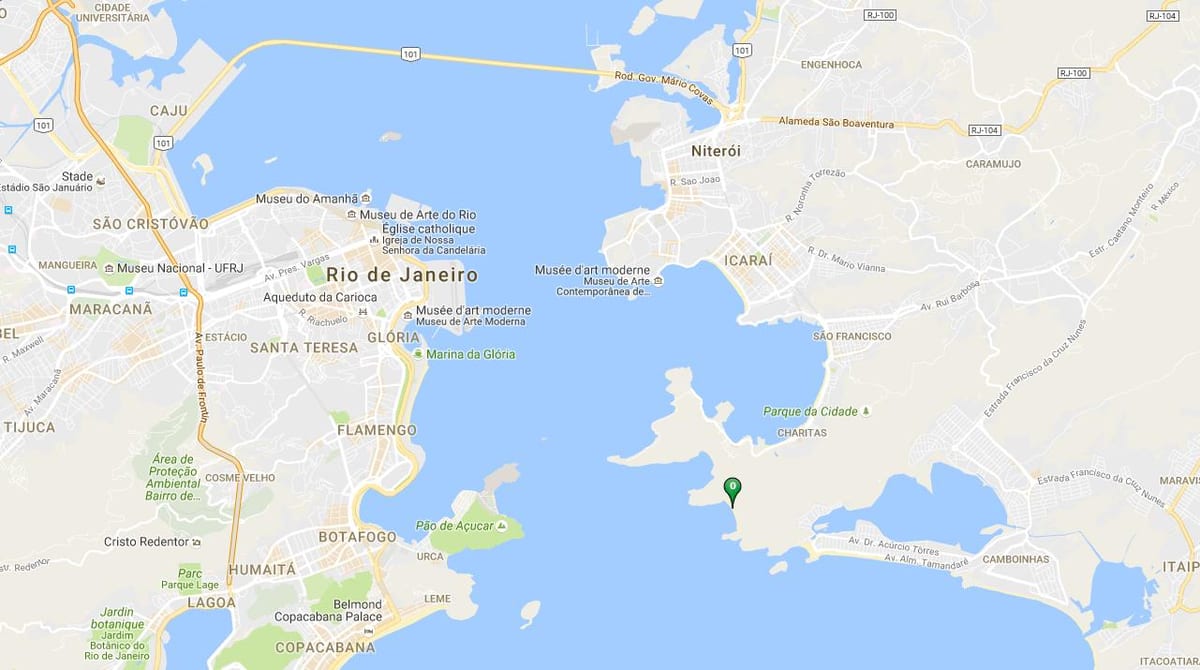 Karta plaža Forte Imbuí
