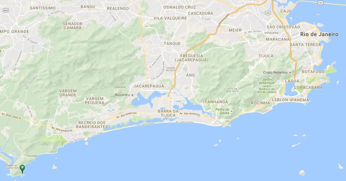 Karta plaže Perigoso