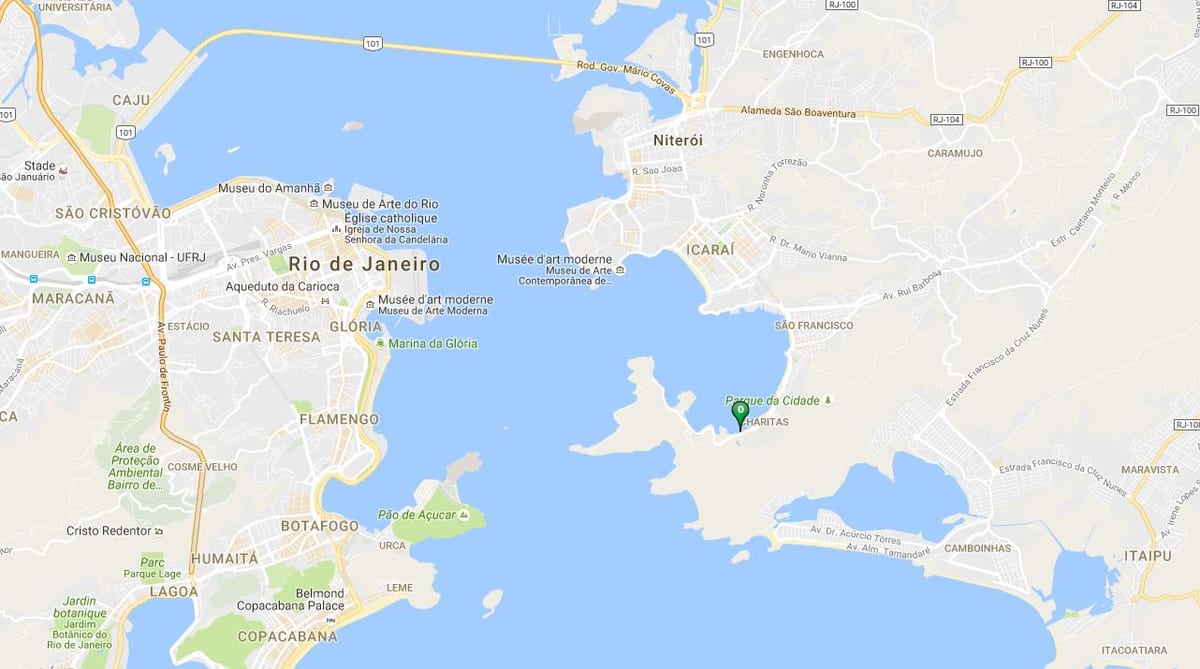 Karta plaže Samanguaia