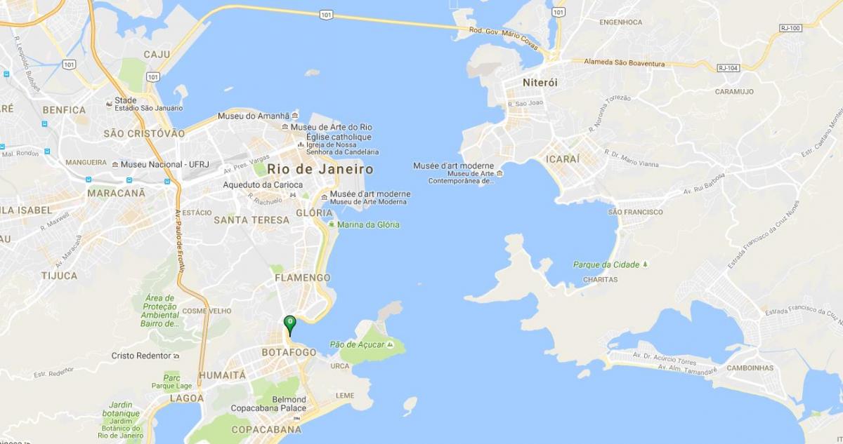 Karta plaže Botafogo