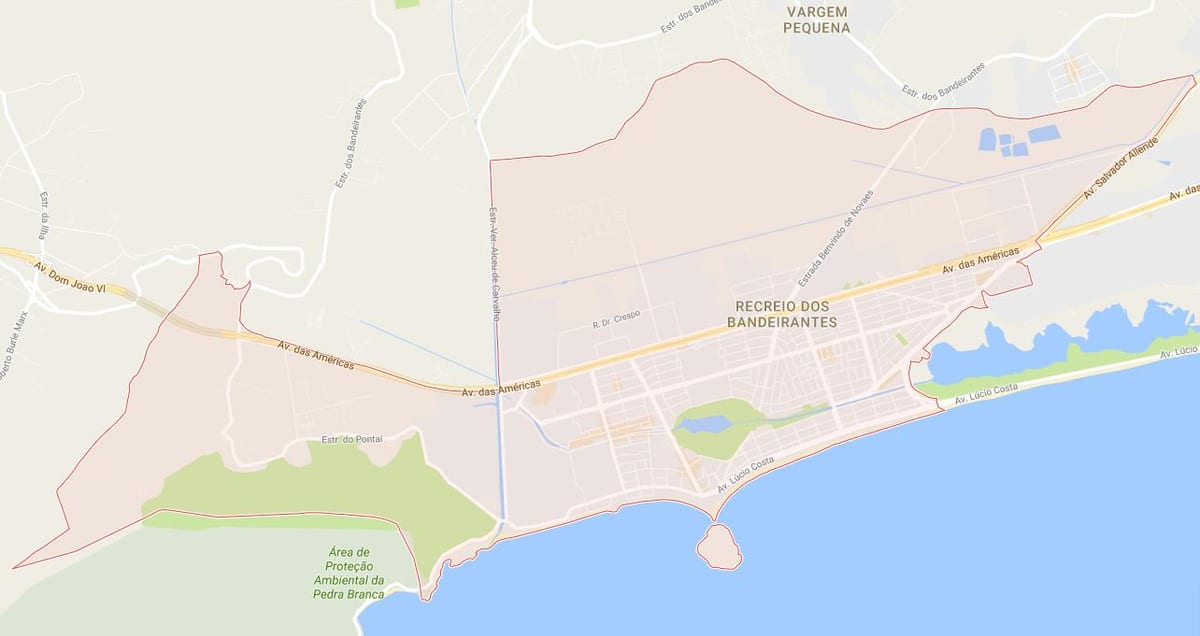 Karta recreio dos-Бандейрантисе