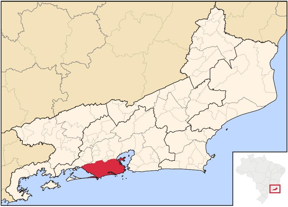 Karta Rio de Janeiru